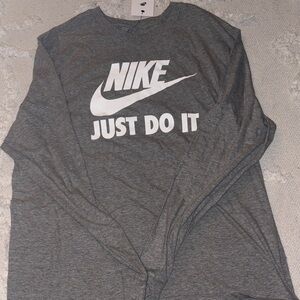 Nike Charcoal Long Sleeve Tee